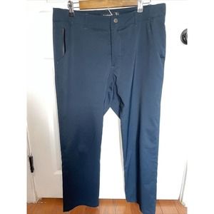 Betabrand Travel Stretch Pants Mens Size 32x30 (Really 34x27) Lightweight Navy